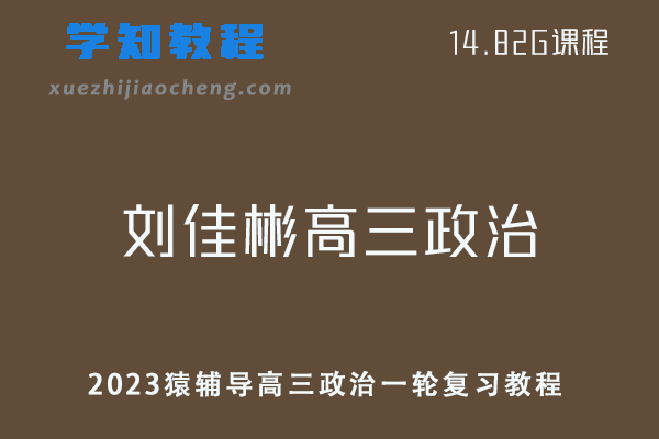 高中政治网课教程2023猿辅导刘佳彬高三政治一轮复习视频教程+讲义暑假班