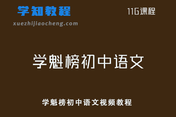 初中网课教程学魁榜初中语文视频教程