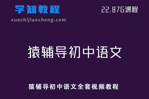 初中语文网课教程猿辅导初中语文全套中考语文学习资料
