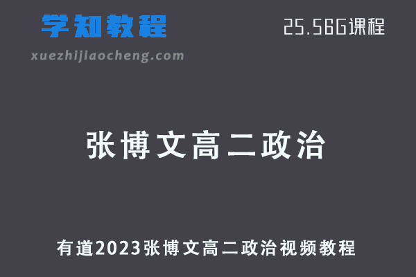 有道2023张博文高二政治视频教程