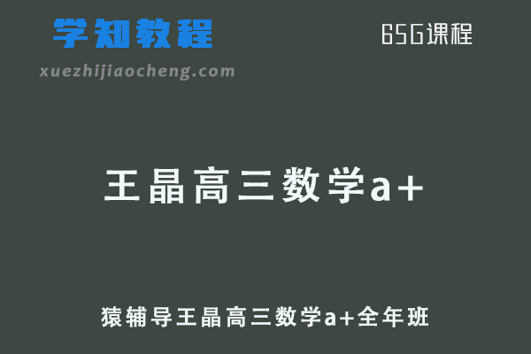 猿辅导2022王晶高三数学a+班高考复习视频教程+讲义全年班（暑假班+秋季班+寒假班+春季班）