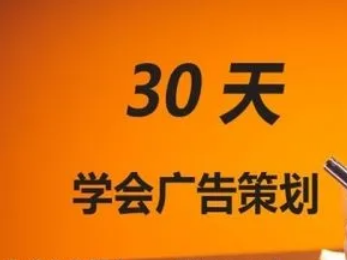 零基础30天学会广告策划