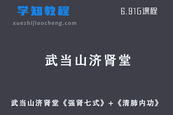 武当山济肾堂《强肾七式》+《清肺内功》