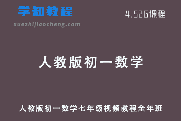 人教版初一数学七年级教程全年班